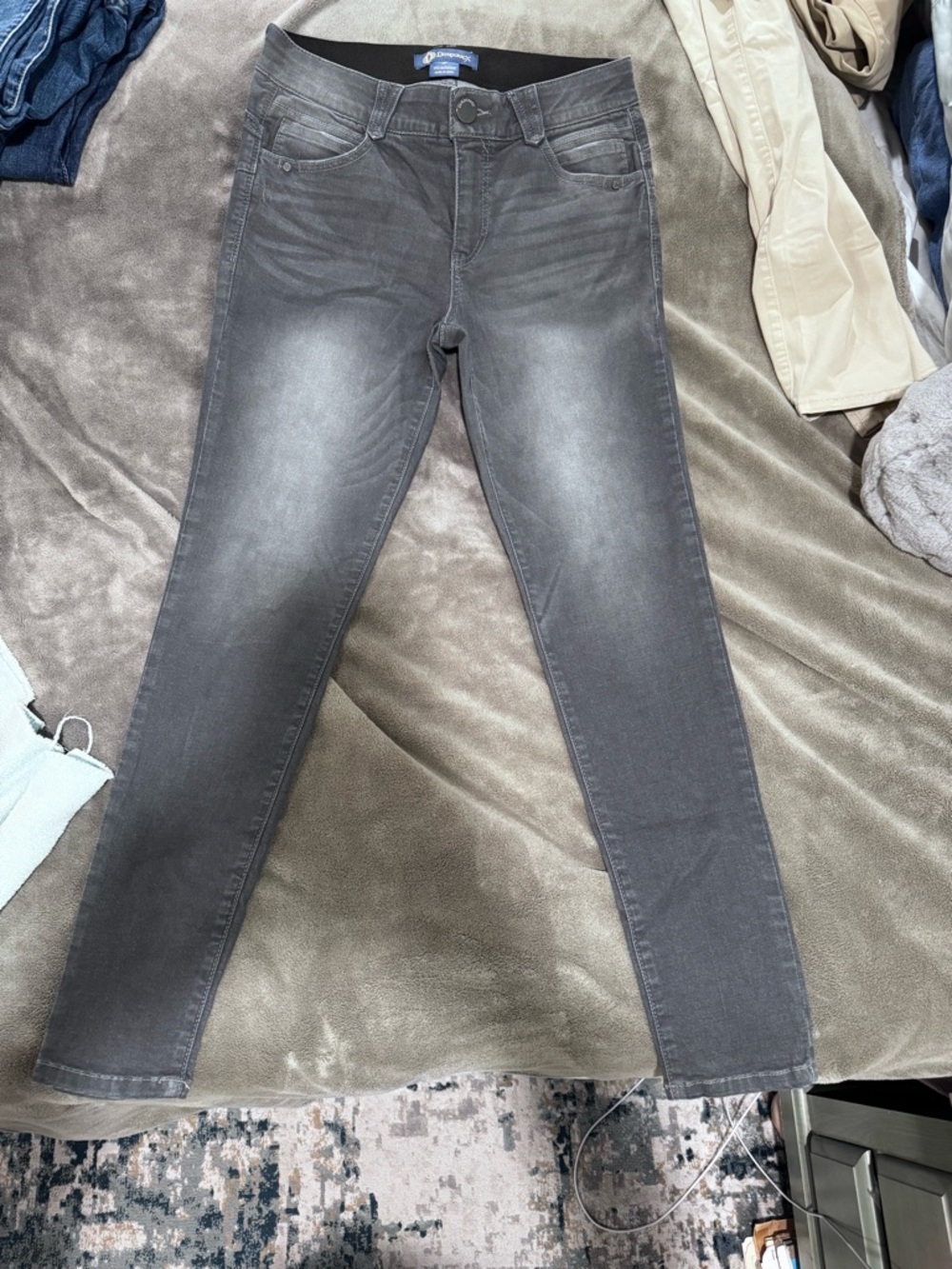 Ab solution Democracy Women's Washed Gray Skinny Jeans size 8